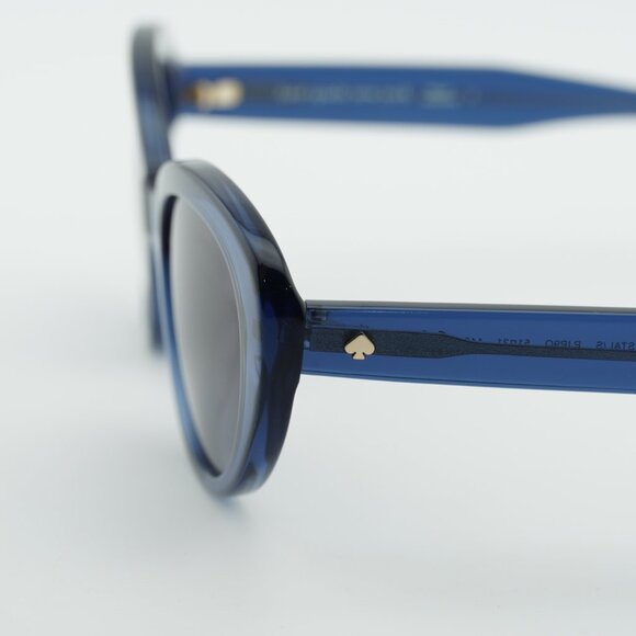 Kate Spade CRYSTAL/S 0PJP 9O Sunglasses Blue Cat Eye Frame, Grey Lenses main image 5